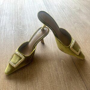 Sam Edeman Women's Brit Heels Kitten Heel Velvet